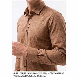 Koszula męska slim z długim rękawem M-2XL