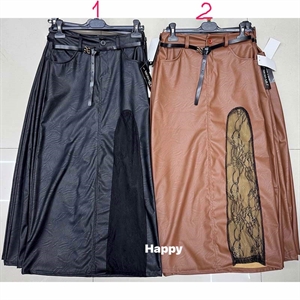 Spódnica ze sztucznej skóry produkt Włoski  S-XL
