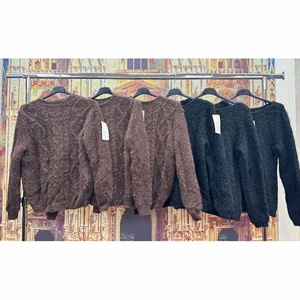 Sweter damski okrągły
