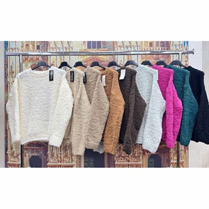 Sweter damski okrągły