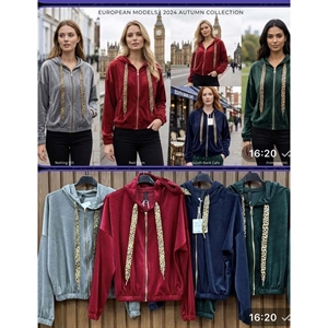 Bluza welurowa damska produkt Włoski