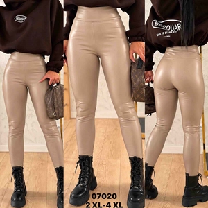 Legginsy ze sztucznej skóry  2XL-4XL