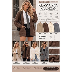 Sweter damski zapinany na guziki