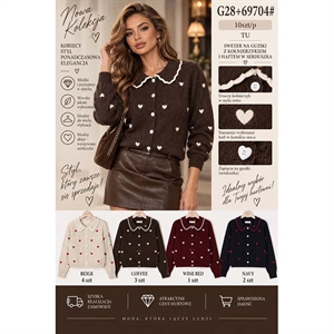 Sweter damski zapinany na guziki