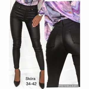 Spodnie ze sztucznej skóry  34-42