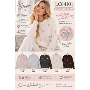 Sweter damski okrągły
