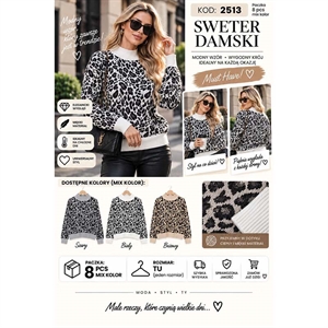 Sweter damski z półgolfem