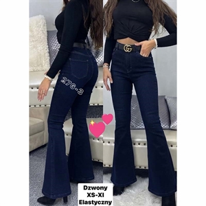 Jeansy dzwony damskie  XS-XL