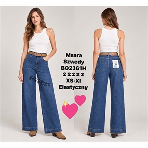 Jeansy szerokie nogawki Msara  XS-XL