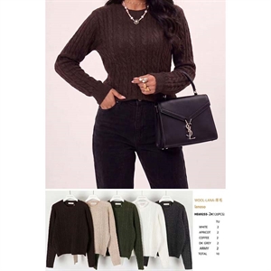 Sweter damski okrągły