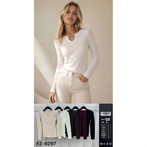 Sweter damski okrągły