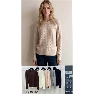 Sweter damski okrągły