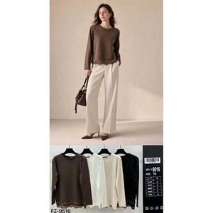 Sweter damski okrągły