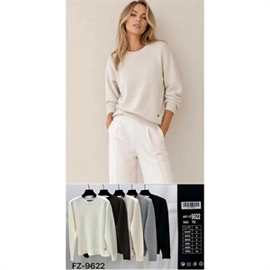 Sweter damski okrągły