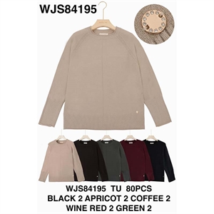 Sweter damski okrągły