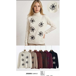 Sweter damski z golfem