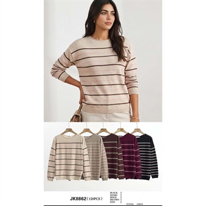 Sweter damski okrągły