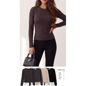 Sweter damski okrągły