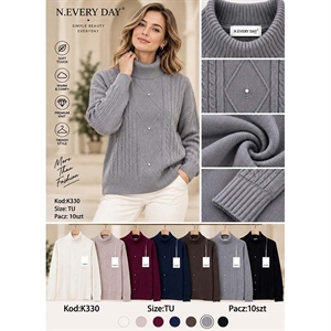 Sweter damski z golfem