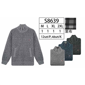 Sweter męski na suwak M-2XL