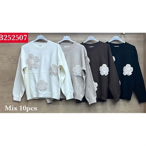 Sweter damski okrągły