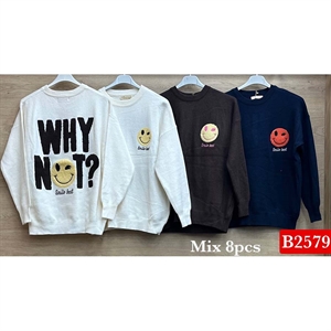 Sweter damski okrągły