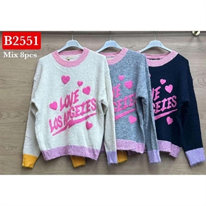 Sweter damski okrągły