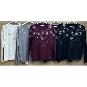 Sweter damski okrągły