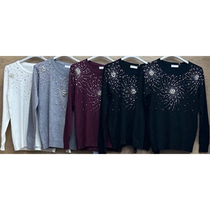 Sweter damski okrągły