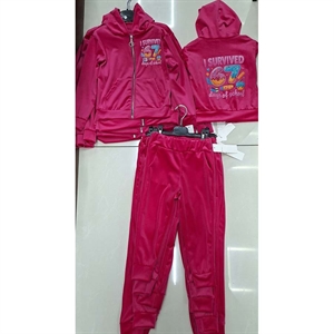 Komplet welurowy dziewczęcy  4-14 lat