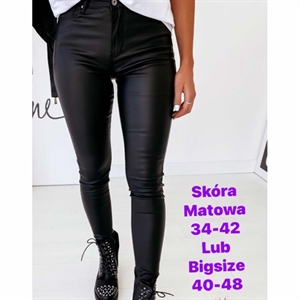 Spodnie ze sztucznej skóry Big Size  40-48