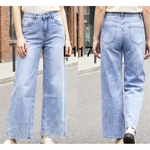 Jeansy szerokie nogawki  XS-XL