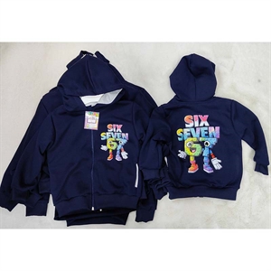 Bluza chłopięca rozpinana na zamek z kapturem  104-146