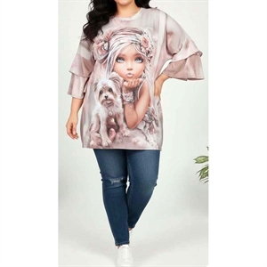 Tunika damska motyli produkt Polski