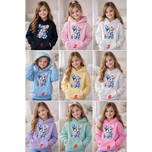 Bluza kangurka dziewczęca  4-14 lat