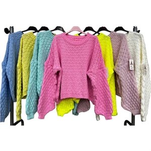 Sweter damski okrągły