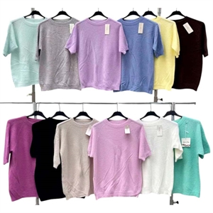 Sweter damski z krótkim rękawem