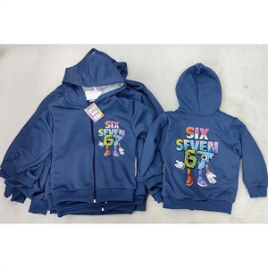 Bluza dziewczęca rozpinana na zamek z kapturem  104-146