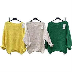 Sweter damski okrągły