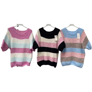 Sweter damski z krótkim rękawem