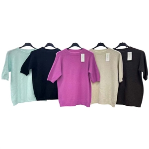 Sweter damski z krótkim rękawem