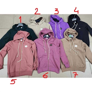 Bluza dziewczęca rozpinana na zamek z kapturem  134-164