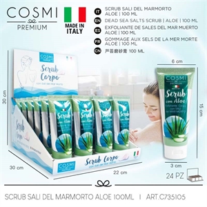 Peeling z solą z Morza Martwego i aloesem 100 ml