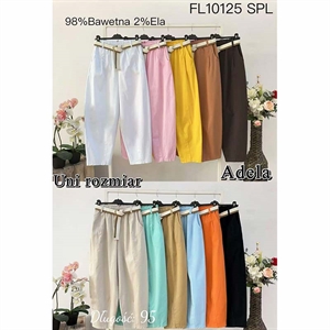 Spodnie damskie z paskiem produkt Włoski