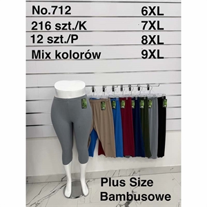 Legginsy krótkie damskie Big Size  6XL-9XL