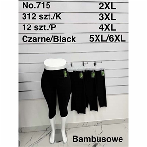 Legginsy krótkie damskie Big Size  2XL-5XL/6XL