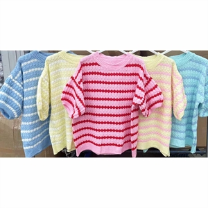 Sweter damski z krótkim rękawem