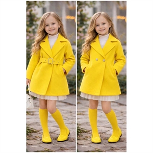 Płaszcz dziewczęcy  4-14 lat