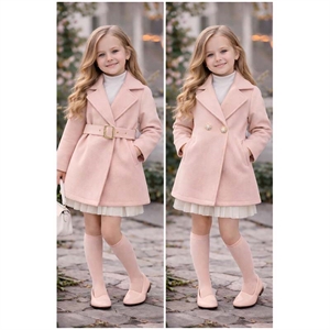 Płaszcz dziewczęcy  4-14 lat