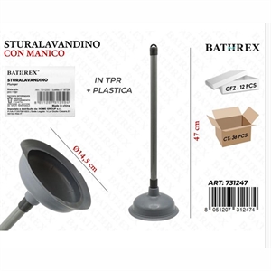 Tłok do zlewu z uchwytem